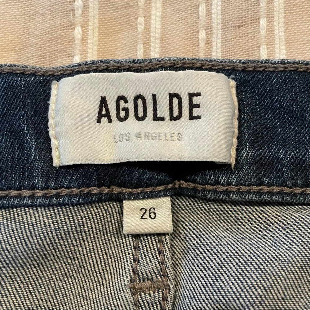 Agolde Sophie High Rise Crop Skinny Jeans in Claremont 26 - Picture 6 of 10